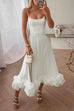 Rosiedress High Waist Ruffle Hem Swing Maxi Cami Party Dress