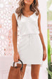Rosiedress Butterfly On Shoulder Sleeveless Tie Waist Mini Dress